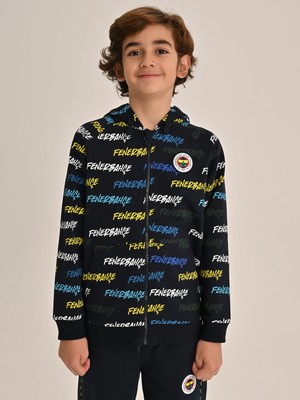 Çocuk Trıbun Fenerbahçe Pattern Sweat