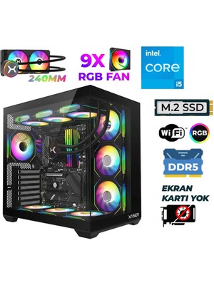 Xaser Raze X170 Intel I5 14600K 16GB Ddr5 Ram 512GB M.2 Nvme SSD Sıvı Soğutmalı Hazır Tavsiye Sistem