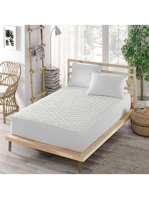 Koruyucu Alez-Mikrofiber Kapitoneli Fitted-Yanı Çarşaflı-Çift Kişilik (160X200)