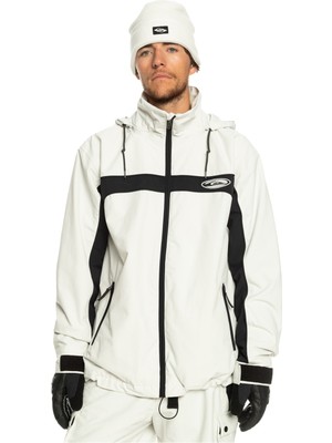 Quiksilver Live Wire Erkek Gri Snowboard Ceketi
