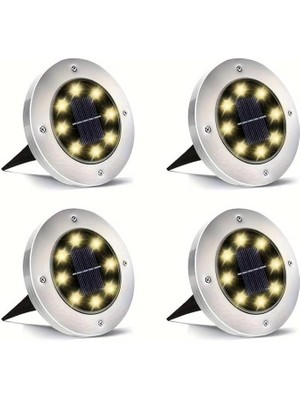 Solar Panelli Kazıklı Bahçe Aydınlatması