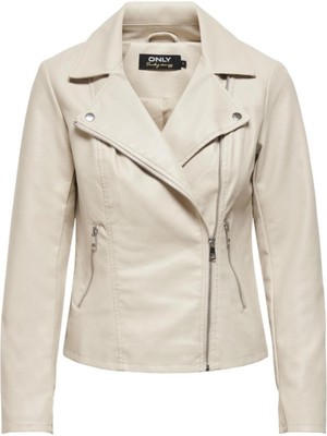 Only 15295362 Capraz Fermuarlı Derı Mont