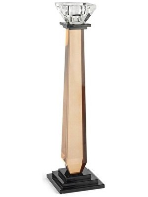 Mikasa Moor Mumluk Kristal Siyah Köşeli Amber 9X34 cm 121966