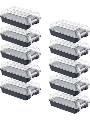 Royal Rain Store 10'lu Set Kadın Antrasit Ayakkabı Kutusu