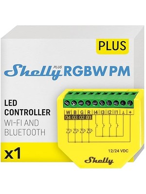 Royal Rain Store Plus Rgbw Pm | LED Şeritler Için Wi-Fi ve Bluetooth Kontrol Cihazı | 12-24 Vdc | Sıva Altı Kısma Cihazı | Işık Kontrolü ve Akım Ölçümü | Hub Gerektirmez | Ios Android Uygulaması