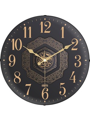 Royal Rain Store 36 cm Gerçek Bombe Cam Akar Saniye Sessiz Mekanizma Dekoratif Duvar Saati MR34