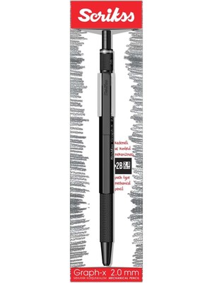 Royal Rain Store Office Graphx Mekanik Kurşun Kalem Mat Siyah 2 mm