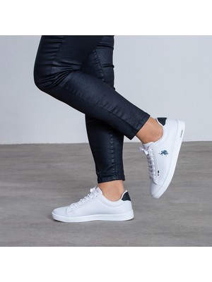 U.S. Polo Assn. Antibakteriyel Deri Beyaz Sneaker Ayakkabı Phylon Taban ile 39 Numara