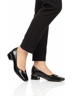 Ayakmod Siyah Özel Gün Davet Kadın Topuklu Abiye Ayakkabı 312534 Z