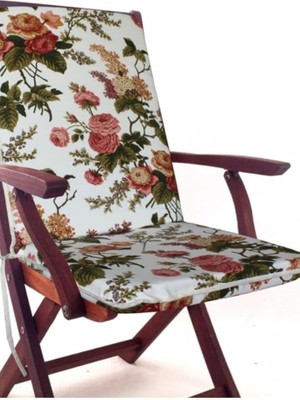 Royal Rain Store Bahçe Balkon Salon Çiçek Desenli Sandalye Minderi 1 Adet
