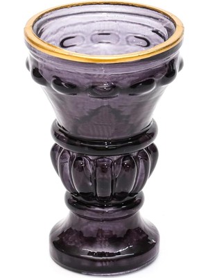 Royal Rain Store Detaylı Antrasit Kristal Cam Şamdan Mumluk