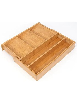 Royal Rain Store Bambu Çekmece Düzenleyici, Kaşıklık Organizer