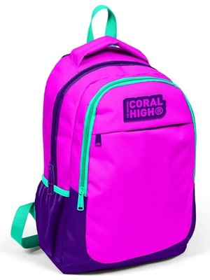 Royal Rain Store High Üç Bölmeli Kız Çocuk Ilkokul ve Ortaokul Okul Sırt Çantası - Mor Pembe
