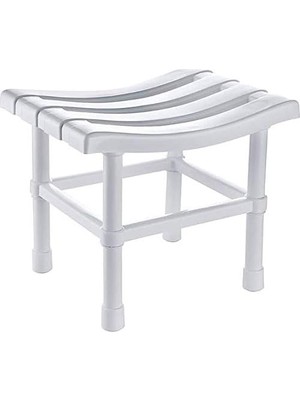 Royal Rain Store Ayna Kare Banyo Taburesi Çok Amaçlı Tabure Beyaz CLK-124