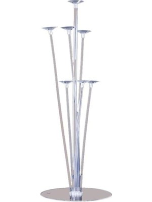 Royal Rain Store 1 Adet 7'li Şeffaf Doğum Günü Ayaklı Balon Süsleme Standı