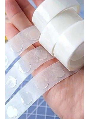 MarkEntegra Çift Taraflı Balon Yapıştırma Bandı Seti, 100 Adet