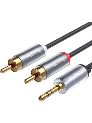 Royal Rain Store 3.5mm Aux To 2 Rca Hi-Fi Ses Kablosu 1.5 Metre