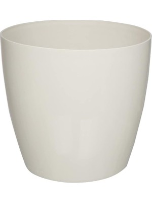 Royal Rain Store Yas7 Yakut Akıllı Saksı Akıllı Saksı Aparatı ile Birlikte 49CM, 66 Litre Kirli Beyaz