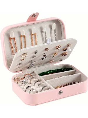 Büyük Boy Pembe Takı Kutusu, Oda ve Seyahat Organizeri