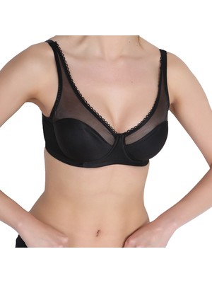 Miorre Minimizer Sütyen Kadınlar İçin Şık Tasarım ve Yüksek Destek Sunan Siyah Renk