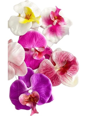 Royal Rain Store Orkide Çiçekli Aloha Büyük Mandal Toka 2 Adet