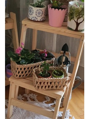 Pratik Çok Amaçlı Hasır Sepet Çift Seti, Şık ve Kullanışlı Organizer