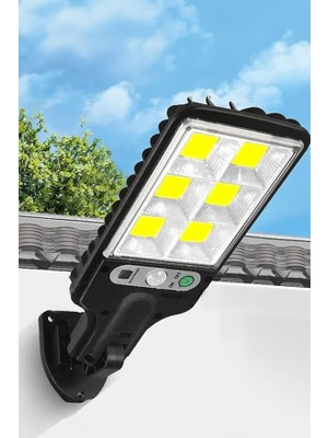 Royal Rain Store Enerjili Hareket Sensörlü 120 Ledli Solar Bahçe Sokak Mahalle Kapı Önü Aydınlatması 3 Modlu