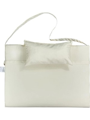 Royal Rain Store Taşınabilir Katlanır Çanta Şezlong Minderi, Yastıklı Minder (Krem)