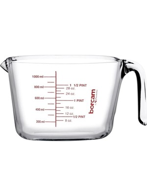 Çift Kapasiteli Cam Ölçü Kabı, Pratik ve Sağlam Tasarım