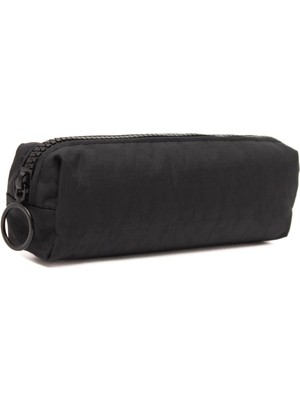 Royal Rain Store Krinkıl Kumaş Unisex Tek Bölmeli Suya Dayanıklı Parmak Kalemlik Kalem Kutusu (Siyah)