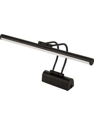 Royal Rain Store Siyah Kasa LED Flüt Resim Aplik | 6W | 3200K Gün Işığı | 35CM | Duvar Tipi Ayna/tablo Üstü Dekoratif Işık | IP20 Iç Mekan Kullanım