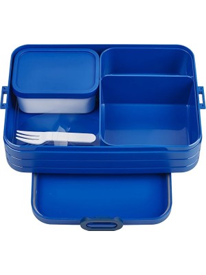 Royal Rain Store - Yemek Kutusu Take A Break Large – Bölmeli Beslenme Kutusu – 8 Adede Kadar Tereyağı Ekmeği Için Uygundur – Yemek Hazırlama Için Ideal – 1500 ml – Canlı Mavi