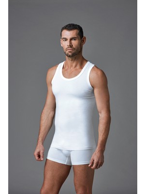 Dagi Erkek Atlet Beyaz %100 Pamuk Nefes Alabilir Yapı ile Konforlu 2XL Beden