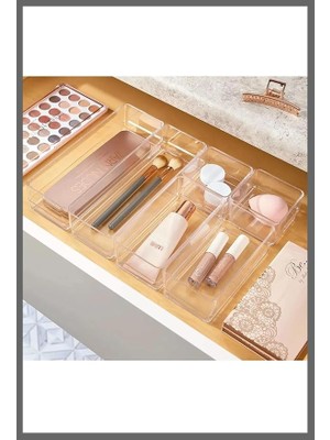 Royal Rain Store 6 Parça Makyaj Takı Hobi Malzemesi Düzenleyici Organizer Kutu