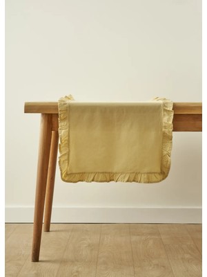 Bella Maison %100 Pamuk Elegance Runner Sarı (50x150 cm)