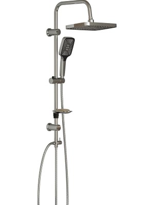 Royal Rain Store Bagno Mega Kare Tepe Robot Duşu Seti - Parlak Krom