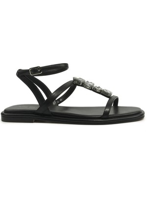 Nine West Ophelı 6fx Siyah Kadın Düz Sandalet