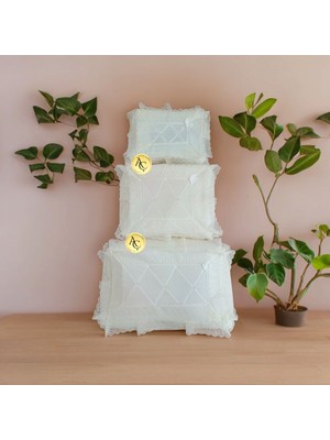 Kadife Fransız Güpürlü Bohça Seti, Söz, Nişan, Çeyizlik, 3'lü Paket