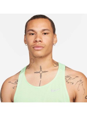 Nike FN4229 376 Dri-Fit Fast Singlet Erkek Atlet Yeşil