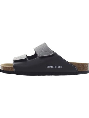 Lumberjack 2 Bands Sandal Siyah Kadın Sandalet