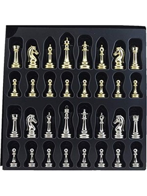 MarkEntegra Parlak Metal Klasik Satranç Taşı