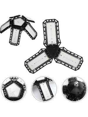 Indispensablely Ledx Ayarlanabilir Açılı 3 Kanatlı 72 Smd Ledli Galaxy Projektör Işığı 40W 4400 Lumen E27 32CM