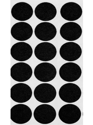 Royal Rain Store Keçesi Zemin Koruyucusu, Yapışkanlı Zemin Koruyucu 2 Adet 35MM (36 Lı) Masa Sandalye Mobilya Koltuk Ayakları Için Siyah Renk