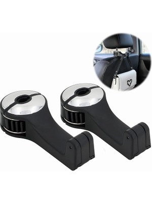Royal Rain Store Araç Için Düzenleyici Kanca, Araç Baş Desteği Kancası, 2 Adet Baş Desteği Kancası, Araba, Çanta, Kanca, Cep Telefonu Tutuculu, Araba Kancası, Araç Askısı, Evrensel Araç Araç Koltuğu Kancası Tutucu