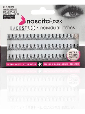 Nascita Tekli Takma Kirpik Pro Backstage Collection Orta Boy Hafif Yeniden Kullanılabilir Kirpikler