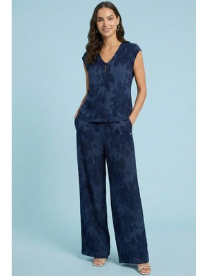 Guitar Yandan Cepli Lacivert Jakarlı Pantolon