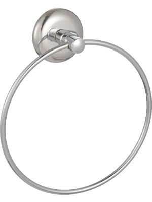 Royal Rain Store Banyo Iris Krom Yuvarlak Havlu Asacağı Halka Havlu Askısı Ister Yapıştır Ister Montajla