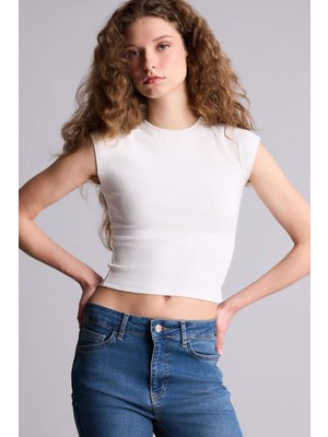 DeFacto Fitted Ribana Tişört H1129AX26SP