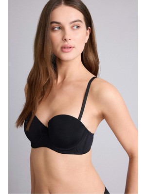 DeFacto Micro Kaplı Yarım Dolgulu Balenli Straplez Sütyen F9388AX26SP