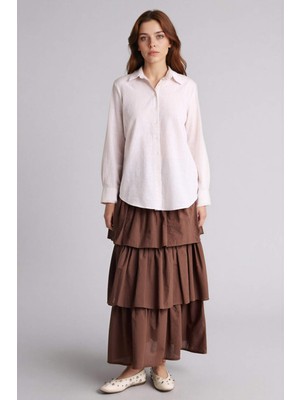 DeFacto A Kesim Vual Maxi Etek H0012AX26SP